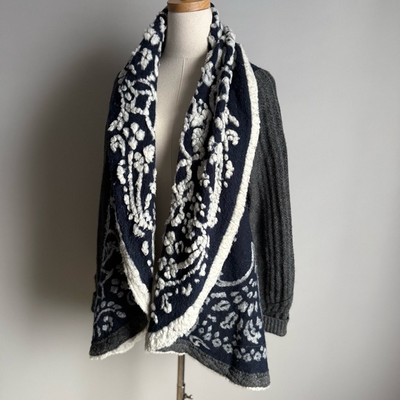 Anthropologie Sleeping on Snow First Snow cardigan size large - Picture 2 of 7